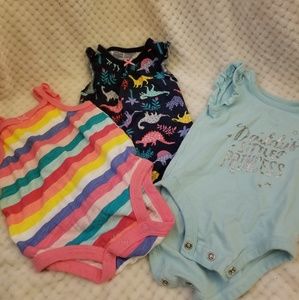 Girls tank onesies